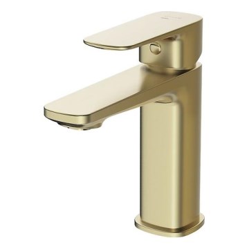 Cersanit S951-389 - Rubinetto del lavandino LARGA 16,3 cm oro