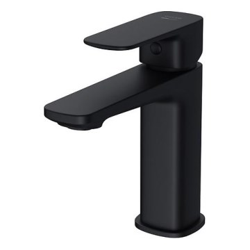 Cersanit S951-390 - Rubinetto del lavandino LARGA 16,3 cm nero