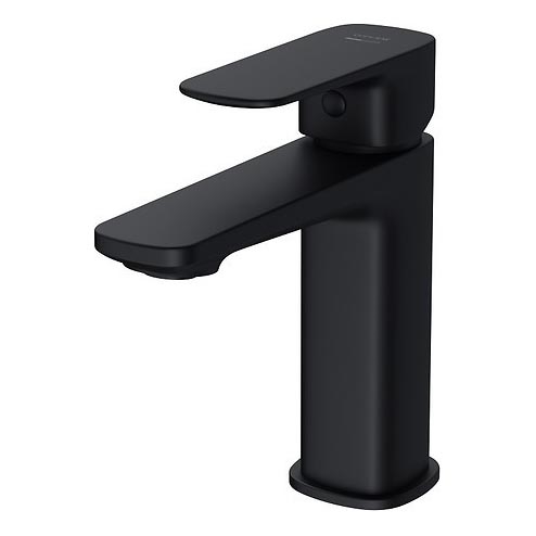 Cersanit S951-390 - Rubinetto del lavandino LARGA 16,3 cm nero