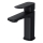 Cersanit S951-390 - Rubinetto del lavandino LARGA 16,3 cm nero