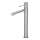 Cersanit S951-592 - Rubinetto del lavandino ZEN 32,2 cm cromo lucido
