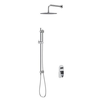 Cersanit S952-008 - Set doccia con miscelatore incasso CREA cromo lucido