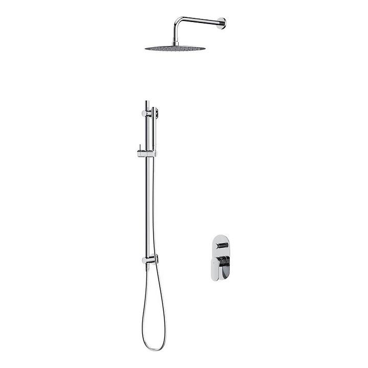 Cersanit S952-008 - Set doccia con rubinetto a incasso CREA cromo lucido