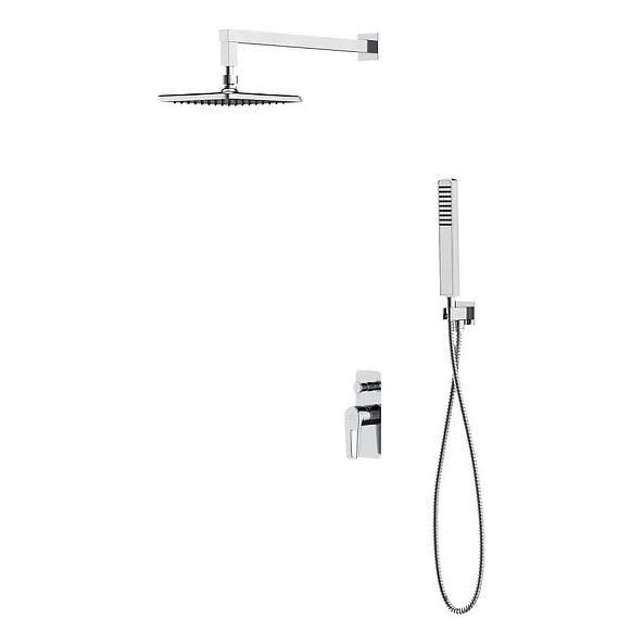 Cersanit S952-012 - Set doccia con rubinetto a incasso MILLE cromo lucido