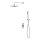 Cersanit S952-012 - Set doccia con rubinetto a incasso MILLE cromo lucido