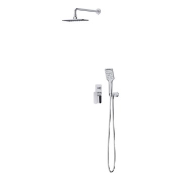 Cersanit S952-029 - Set doccia con miscelatore incasso LARGA cromo lucido