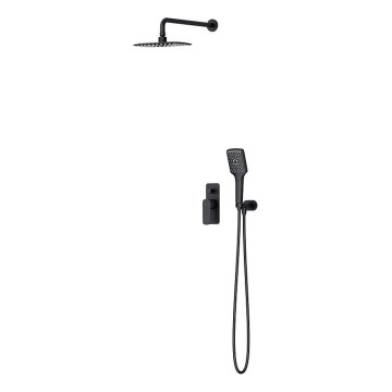 Cersanit S952-031 - Set doccia con rubinetto a incasso LARGA nero