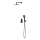 Cersanit S952-031 - Set doccia con rubinetto a incasso LARGA nero