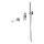Cersanit S952-036 - Set da bagno con rubinetto a scomparsa CITY cromo lucido