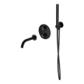 Cersanit S952-041 - Set da bagno con rubinetto termostatico da incasso ZEN nero