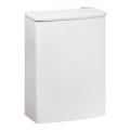 Cestino 19x26,5 cm acciaio inossidabile/bianco