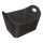 Cestino in feltro con manici 35x55 cm nero