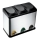 Cestino per raccolta differenziata 24 l, nero/acciaio inox