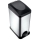 Cestino per rifiuti 15 l nero/acciaio inox
