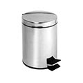 Cestino per rifiuti 35x65 cm in acciaio inox, colore argento
