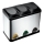 Cestino per rifiuti differenziati 45 l nero/acciaio inox