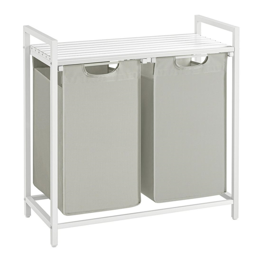 Cesto per la biancheria REX bianco