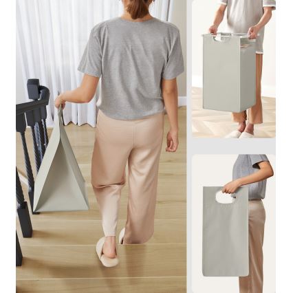 Cesto per la biancheria REX bianco