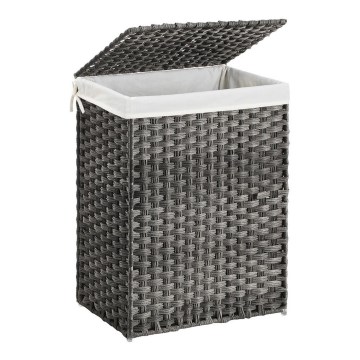 Cesto porta biancheria BLAINE grigio