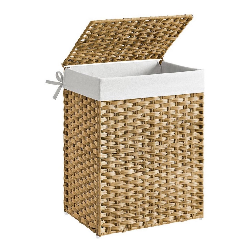 Cesto porta biancheria FLYN in rattan