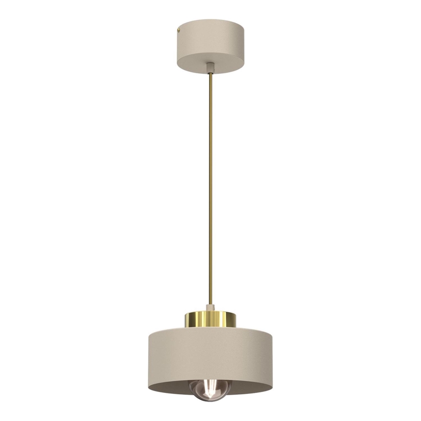 Chandeiler su filo MARTI 1xE27/15W/230V beige/oro