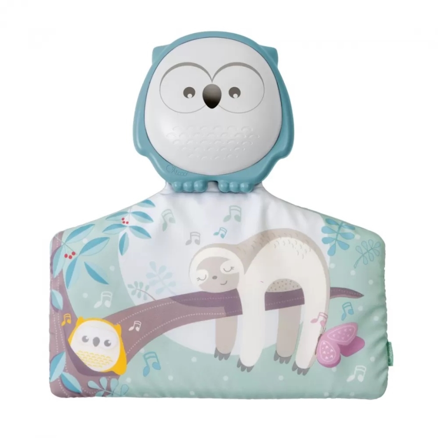 Chicco - Coperta per bambini per giocare 2in1 3xAAA gufo