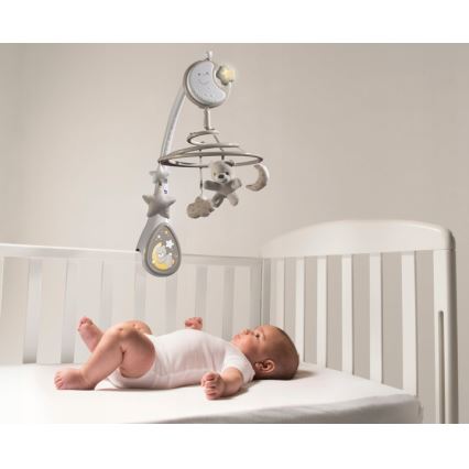 Chicco - Culla mobile con melodia 3in1 NEXT2DREAMS 3xAA grigio