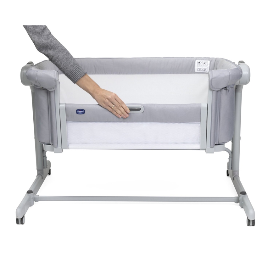 Chicco - Culla per bambini 2in1 2v1 NEXT2ME MAGIC EVO grigio chiaro