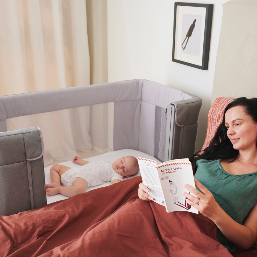 Chicco - Culla per bambini 3in1 3v1 NEXT2ME FOREVER grigio scuro