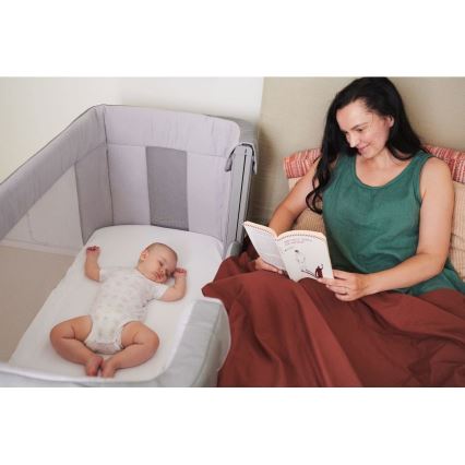 Chicco - Culla per bambini 3in1 3v1 NEXT2ME FOREVER grigio scuro