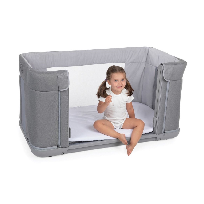 Chicco - Culla per bambini 3in1 3v1 NEXT2ME FOREVER grigio scuro