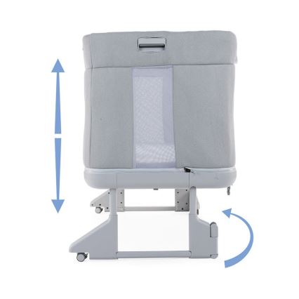 Chicco - Culla per bambini 3in1 3v1 NEXT2ME FOREVER grigio scuro