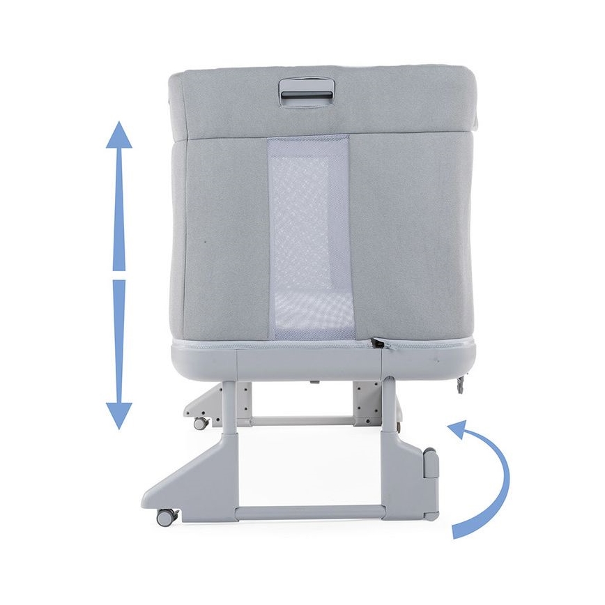Chicco - Culla per bambini 3in1 3v1 NEXT2ME FOREVER grigio scuro