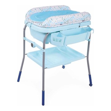 Chicco - Fasciatoio con vasca CUDDLE&BUBBLE blu