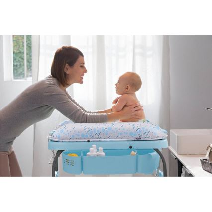 Chicco - Fasciatoio con vasca CUDDLE&BUBBLE blu