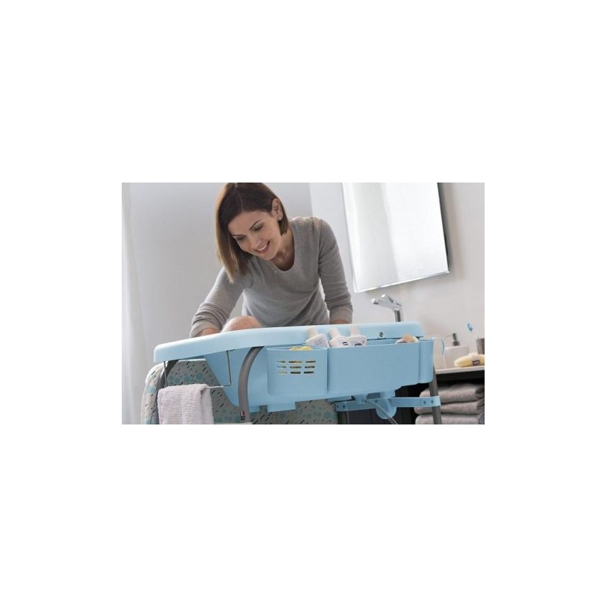 Chicco - Fasciatoio con vasca CUDDLE&BUBBLE blu