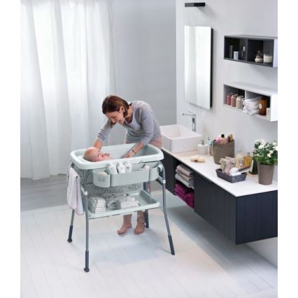 Chicco - Fasciatoio con vasca CUDDLE&BUBBLE grigio