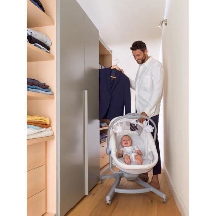 Chicco - Lettino 4in1 BABY HUG grigio/bianco