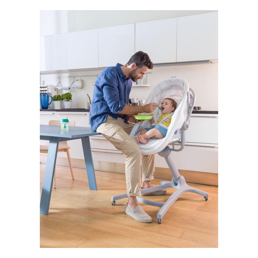 Chicco - Lettino 4in1 BABY HUG grigio/bianco