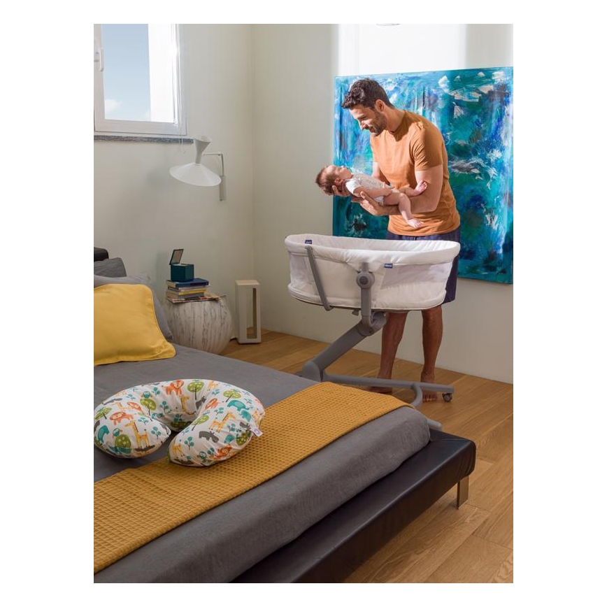 Chicco - Lettino 4in1 BABY HUG grigio/bianco