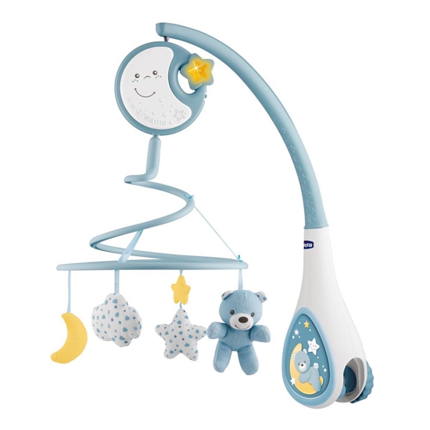 Chicco - Lettino mobile con melodia 3in1 NEXT2DREAMS 3xAA blu