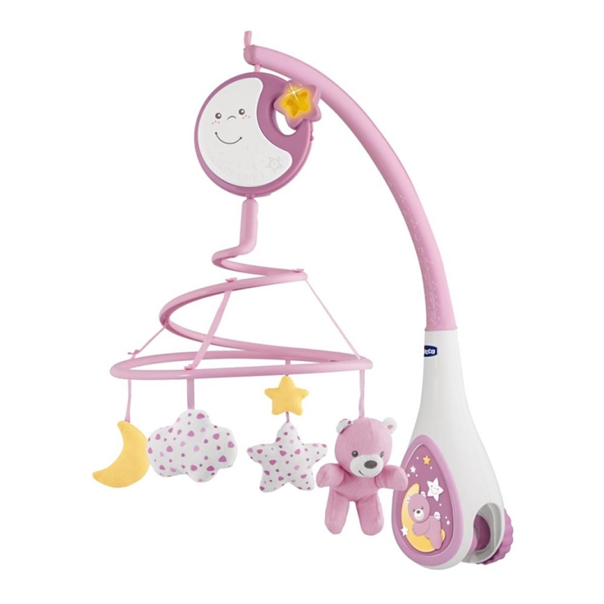 Chicco - Lettino mobile con melodia 3in1  NEXT2DREAMS 3xAA rosa