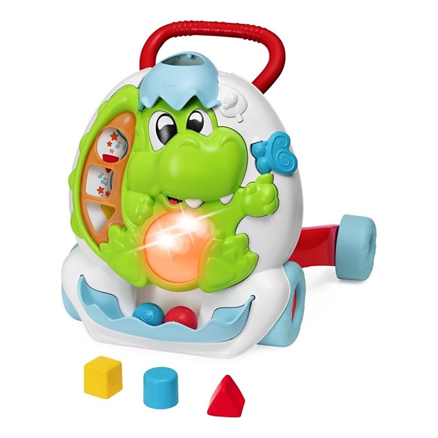 Chicco - Passeggino con attività e zvukem 2in1 DINO 2xAA