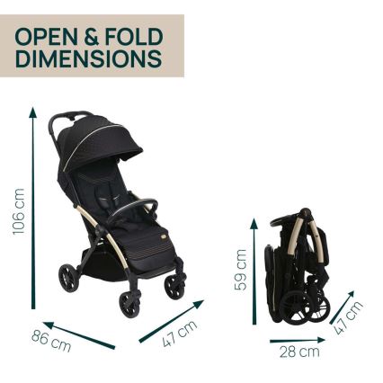 Chicco - Passeggino GOODY XPLUS Black Re_Lux Eco+ + push macchina ALL AROUND