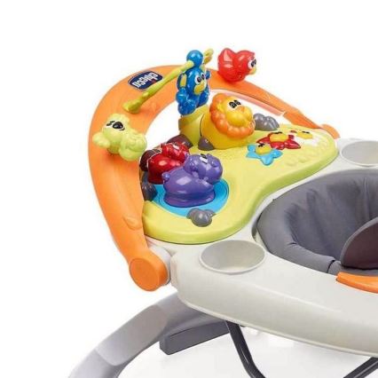 Chicco - Passeggino per bambini WALKY TALKY 2xAA grigio