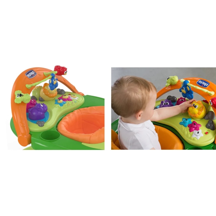 Chicco - Passeggino per bambini WALKY TALKY 2xAA verde