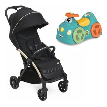 Chicco - Passeggino sportivo GOODY XPLUS Black Re_Lux Eco+ + bici senza pedali ALL AROUND