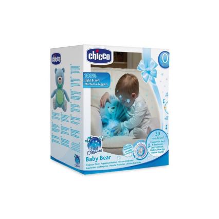 Chicco - Proiettore con melodia BABY BEAR 3xAAA blu