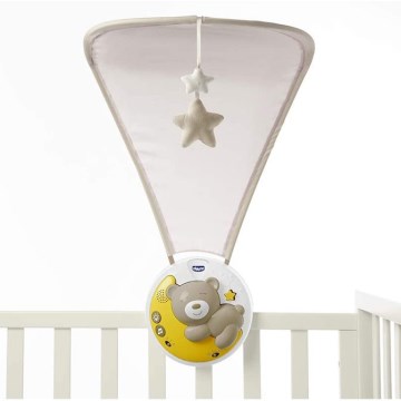 Chicco - Proiettore per culla con melodia 3in1 NEXT2MOON grigio
