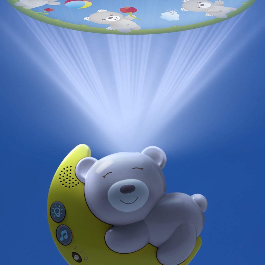 Chicco - Proiettore per culla con melodia 3in1 NEXT2MOON grigio